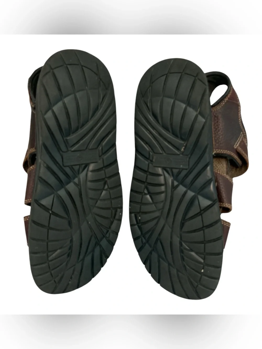 Earth Shoe  Brown Leather Fisherman Sandals Men’s US 12Adjustable